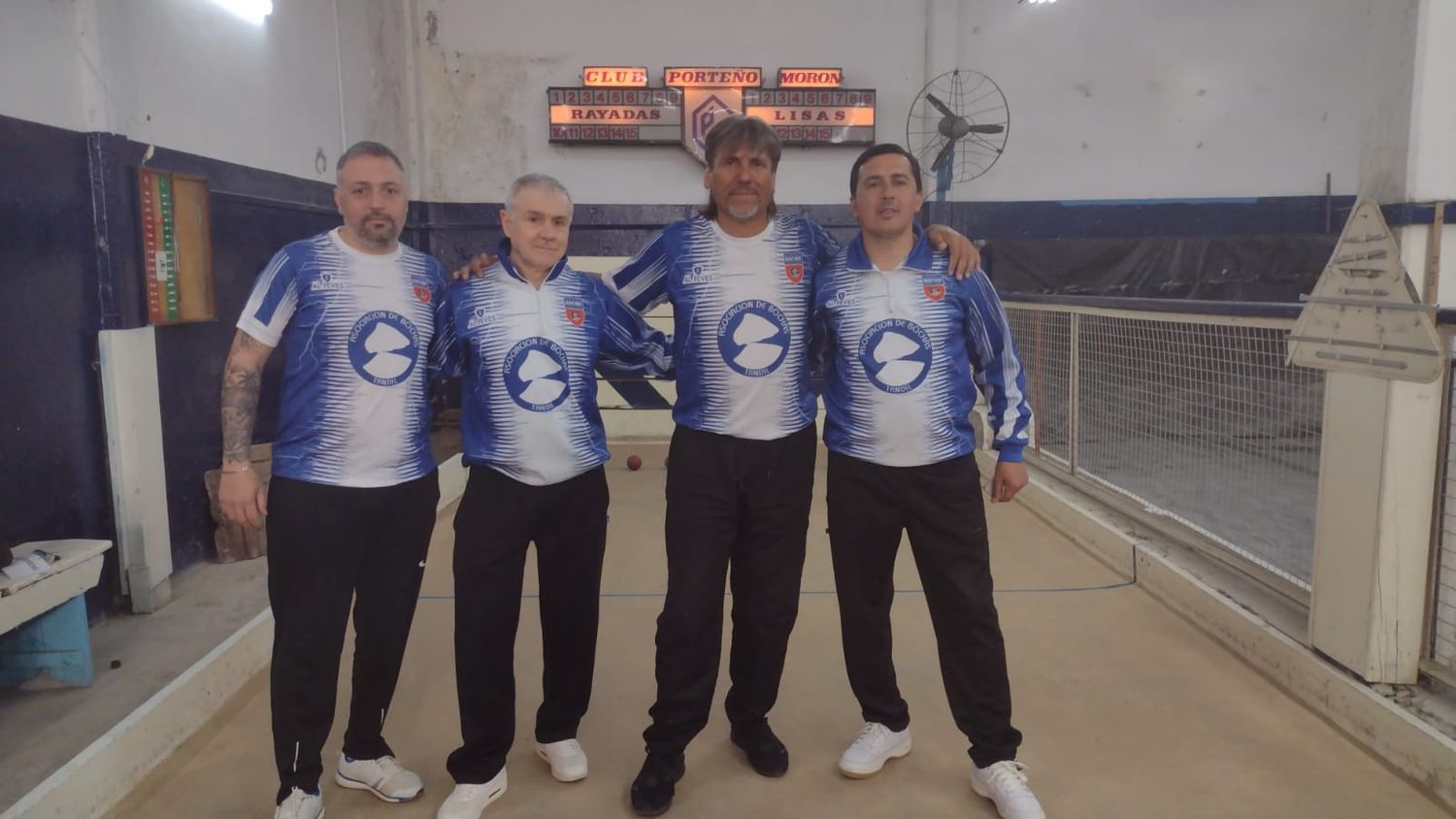 Equipo de Tandil que jugó en Morón el Provincial de Primera de Tríos.