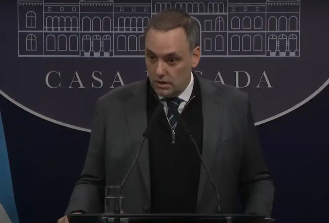 Manuel Adorni, vocero presidencial.