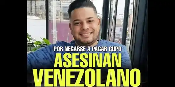 UN ATROZ CRIMEN: venezolano fue asesinado a balazos en Perú