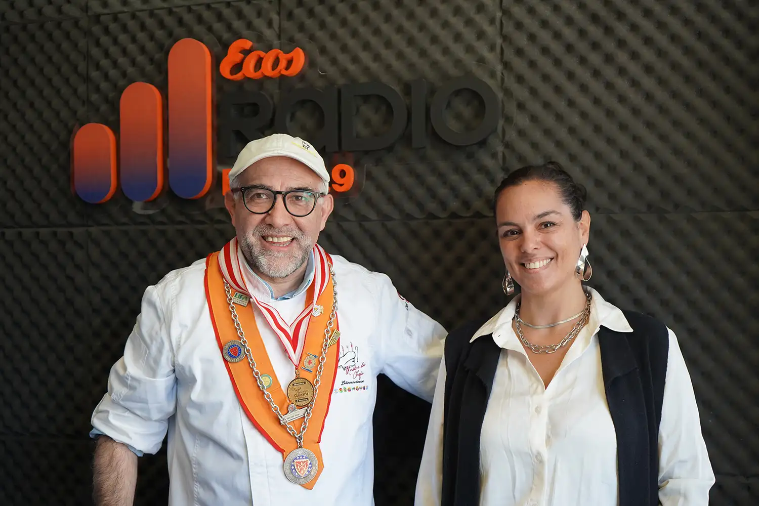 El chef Víctor “Pepe” Molina y la productora Lara Ríos