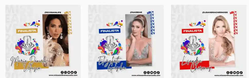 Las tres venezolanas que optarán este viernes 15 por el Miss Tierra. Foto Instagram