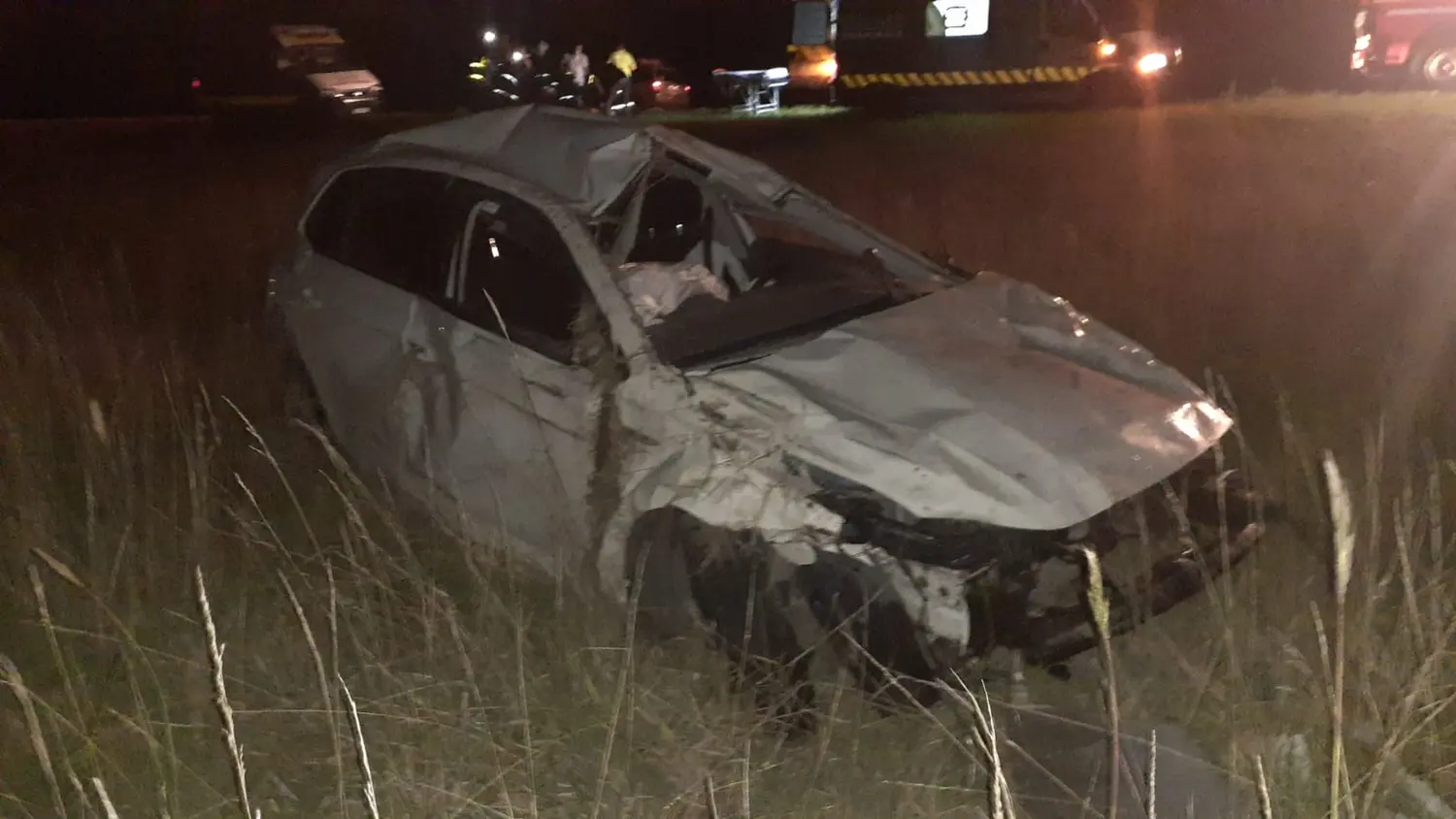 Dos tresarroyenses heridos tras chocar un carpincho y volcar en la Ruta 3