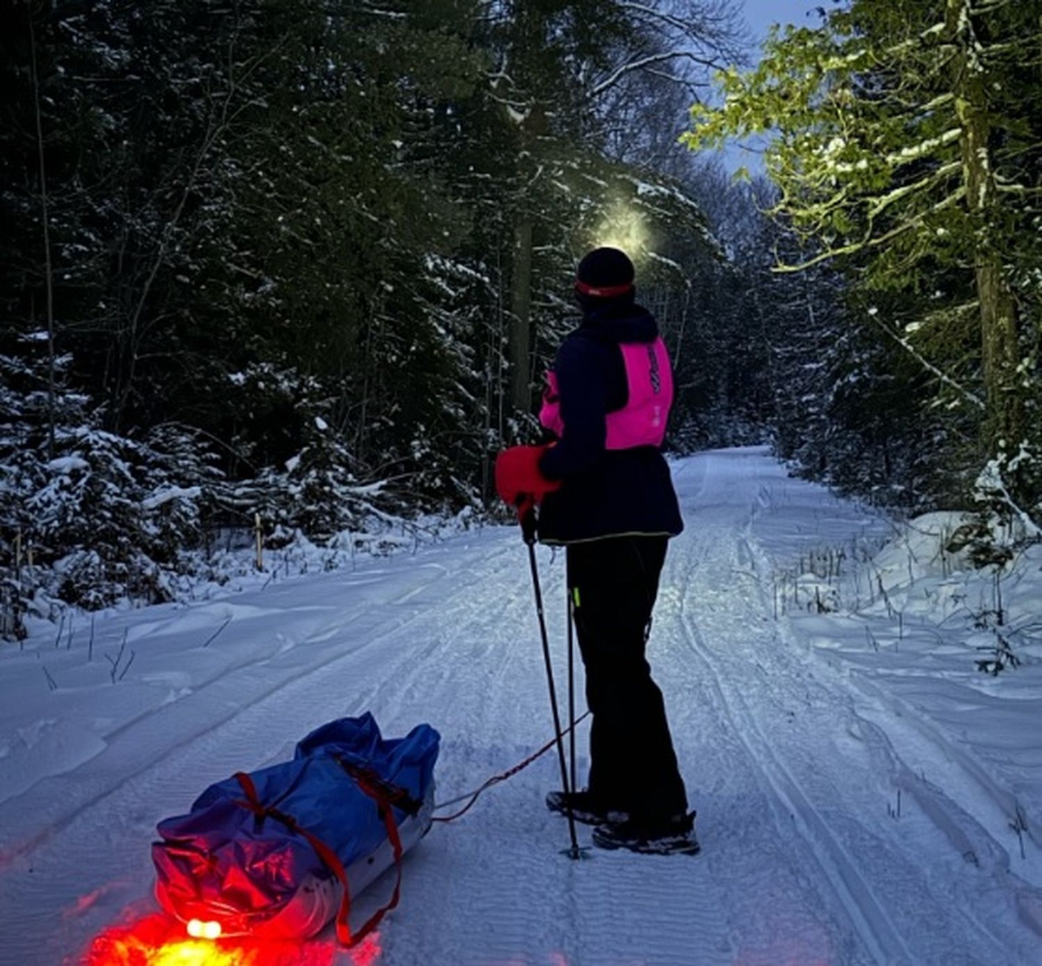 Juan Coassolo nos informa a 6 horas de iniciada su odisea en la nieve