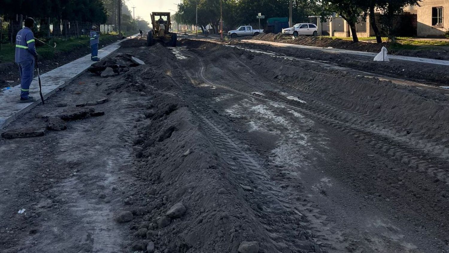 El gobierno de Reconquista solicita no circular por calles de calzada natural donde se realizan obras 