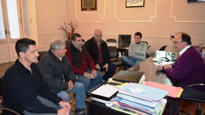 Saladillo: El Intendente Salomón recibió a Autoridades del Club Toledo 