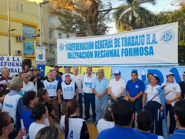 La CGT Formosa se movilizó en rechazo a 
la reforma laboral: “Es un retroceso histórico”