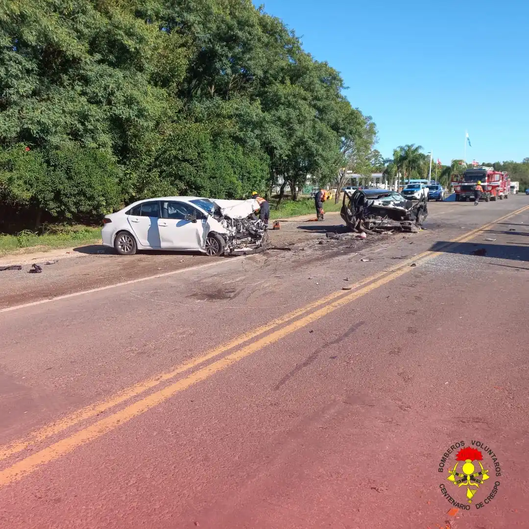 Accidente Crespo abril 2024