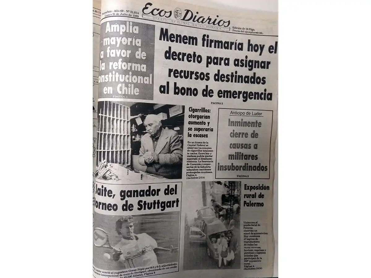 Martes 1º de agosto de 1989
