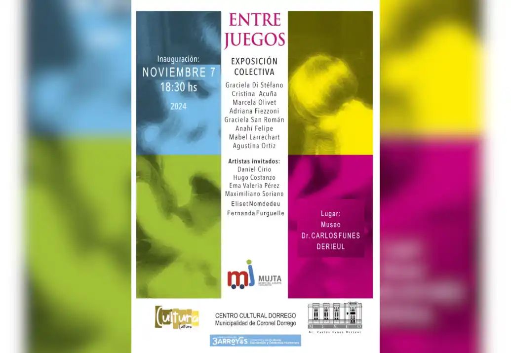 “Entre juegos” una exposición colectiva llega a Coronel Dorrego  