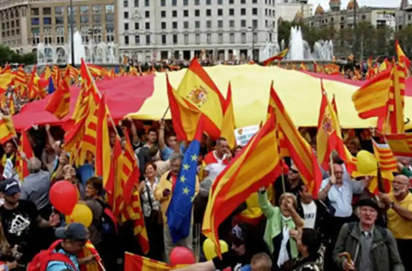 Se movilizaron en Barcelona contra el independentismo