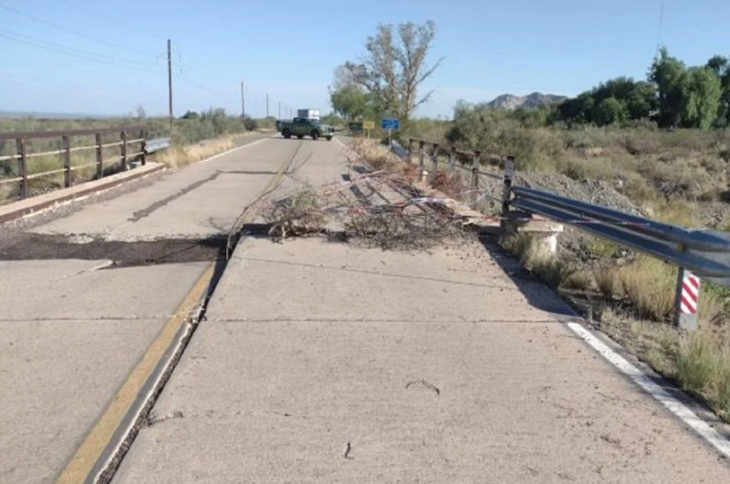 La Ruta 52 explotó a la altura de la Planta de Villavicencio Foto: Gobierno de Mendoza