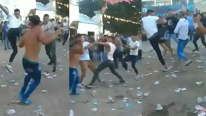 Piñas van, piñas vienen: Salvaje pelea de egresados en la Facultad de Trabajo Social de La Plata