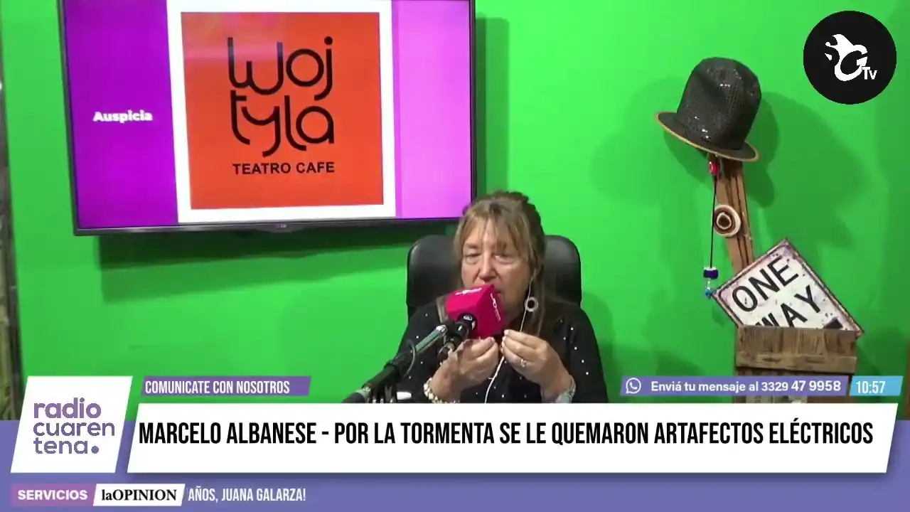 Oficina de quejas de #RadioCuarentena: a Marcelo la tormenta le quemó artefactos eléctricos