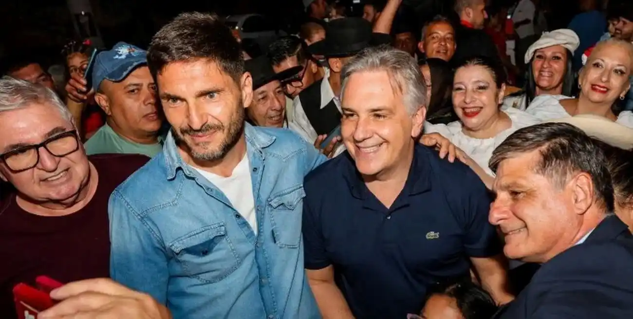 El gobernador Pullaro junto a su par de la provincia de Córdoba en Cosquín