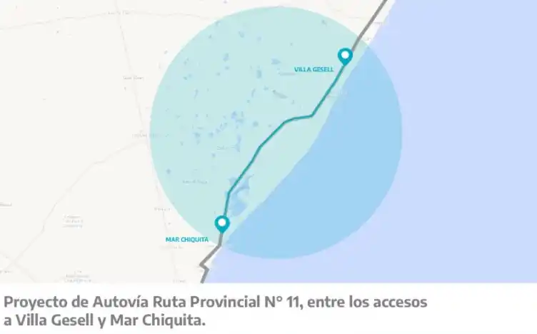 Ruta 11: Impulsan el proyecto para convertirla en autovía en el tramo de Madariaga, Villa Gesell y Mar Chiquita