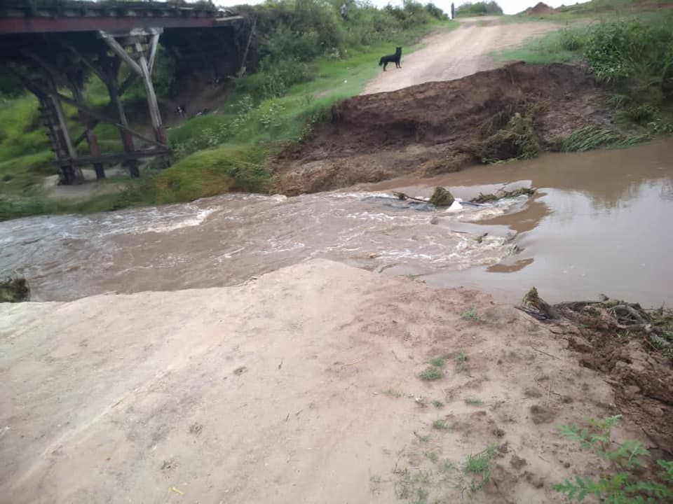 Lluvias: no soportó la intensa precipitación en La Jacinta