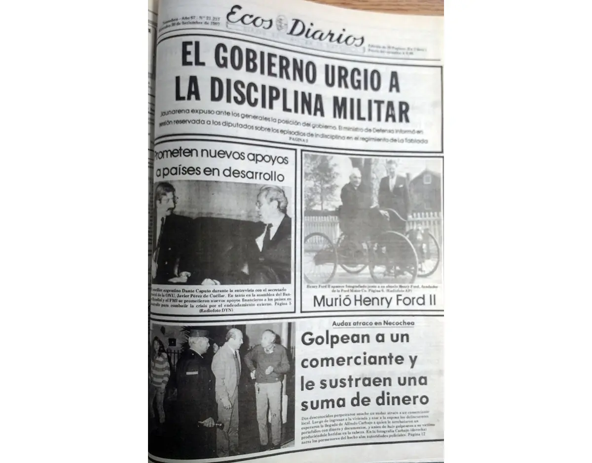Miércoles 30 de septiembre de 1987