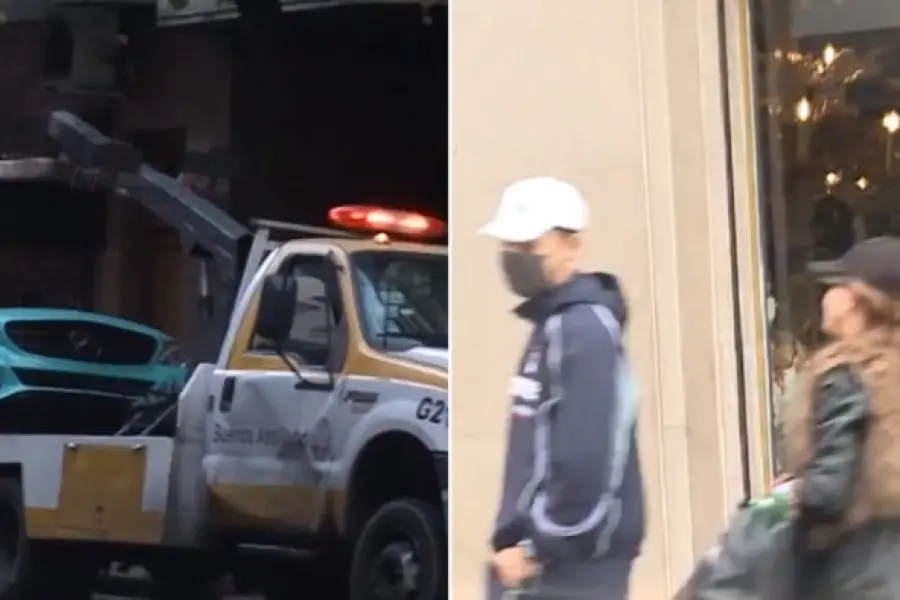 Video: la “China” Suárez y Rusherking pasaron la noche juntos en un hotel y la grúa les llevó los autos