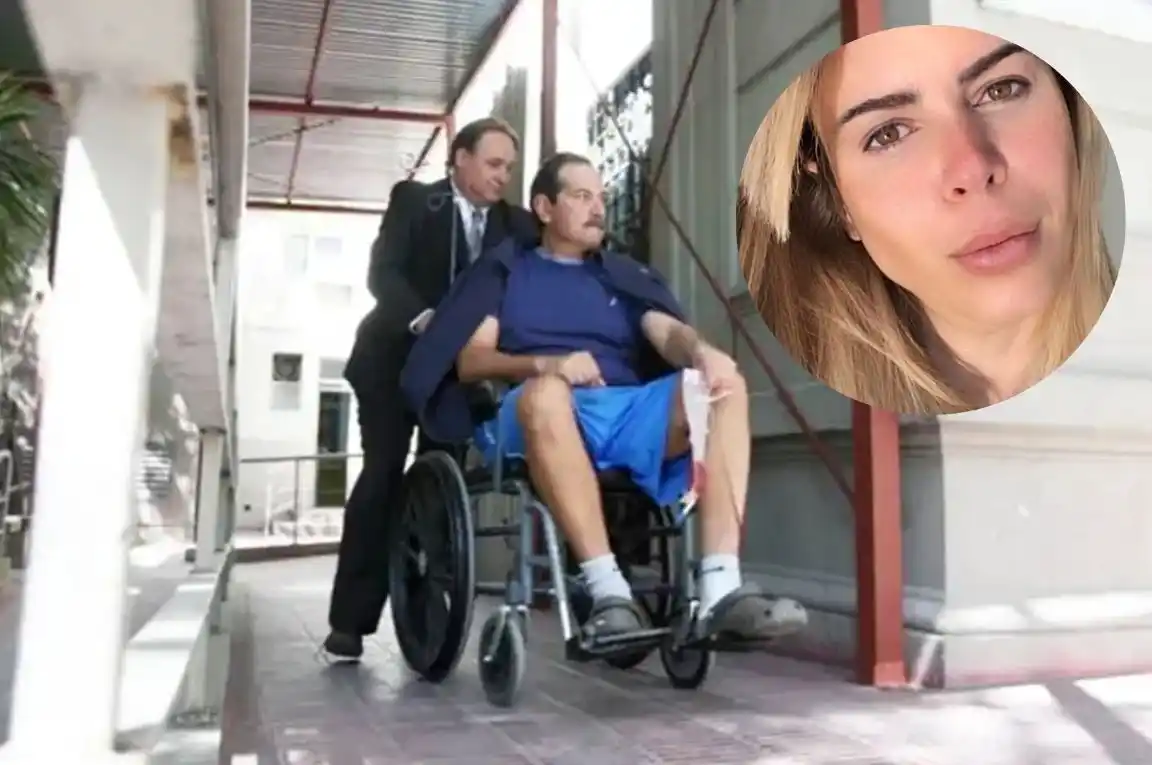 El ex gobernador en la guardia de un sanatorio en Tucumán.