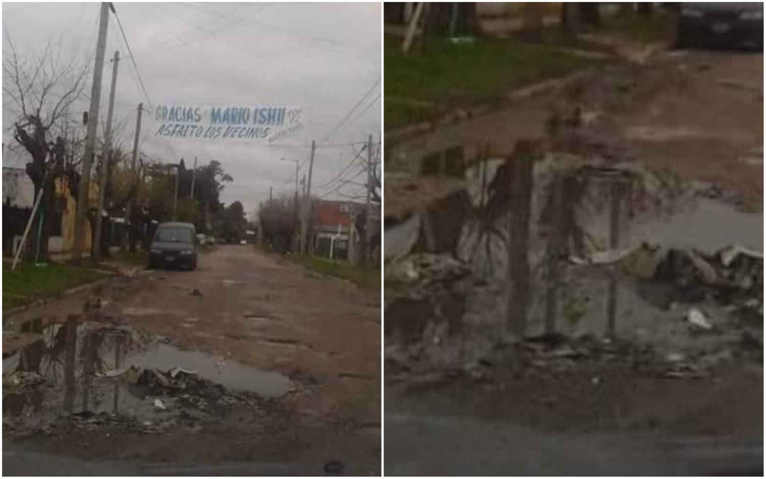 José C. Paz: A Ishii le agradecieron por el asfalto pero la calle duró apenas una lluvia