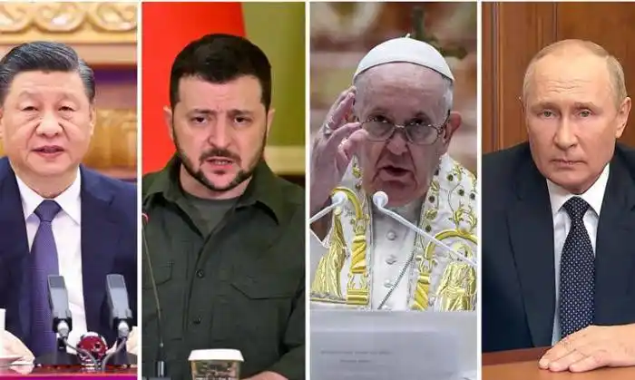 Zelenski y Putin abren la posibilidad de diálogos  bilaterales con Xi Jinping y Francisco