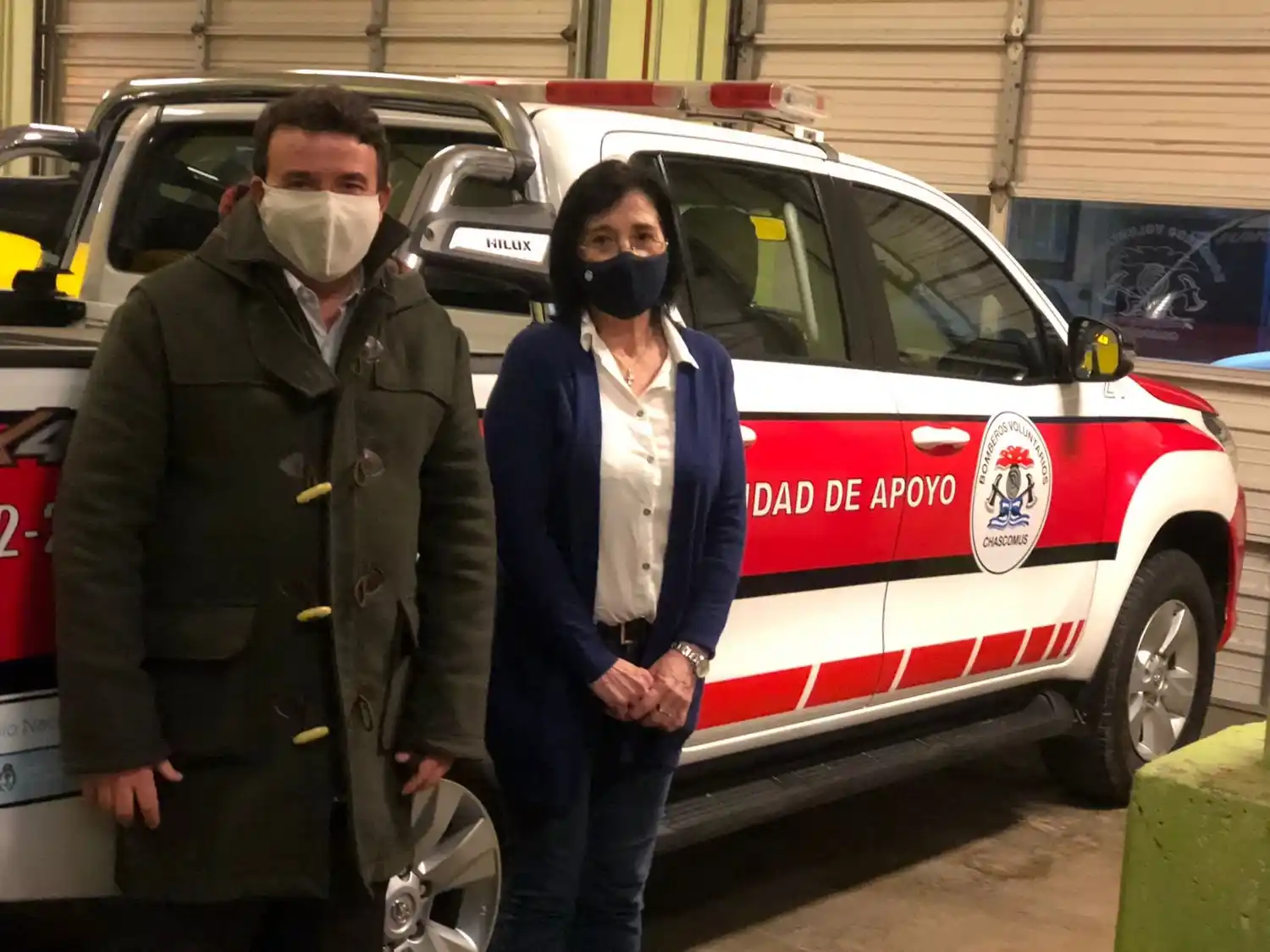 Laura Moujan visitó el Cuartel de Bomberos y compartió iniciativas para llevar al Concejo