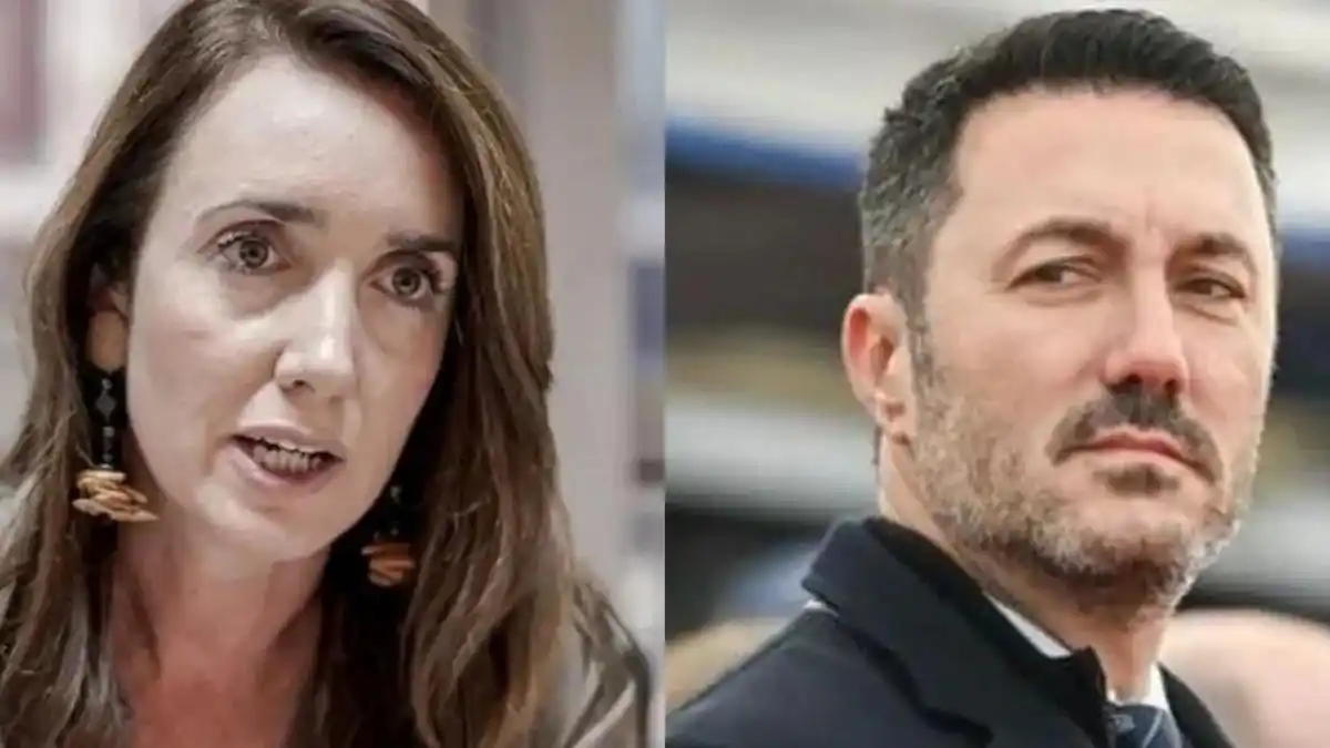 Victoria Villarruel y Luis Petri.