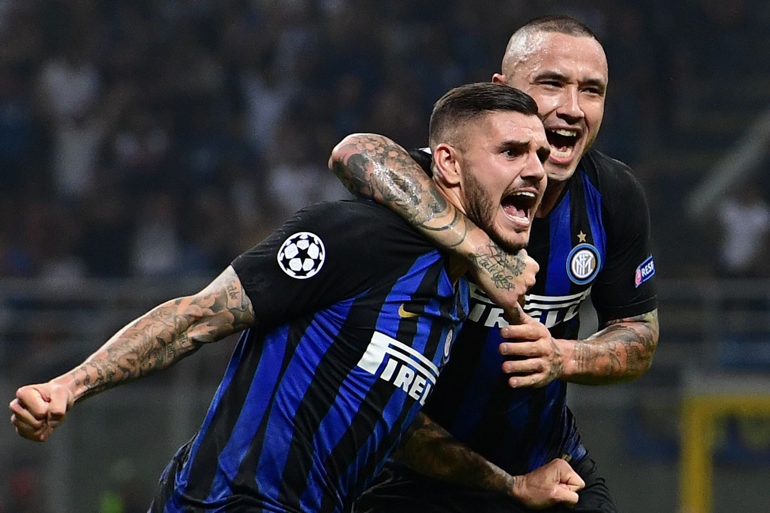 Icardi anotó para Inter, que festejó como local