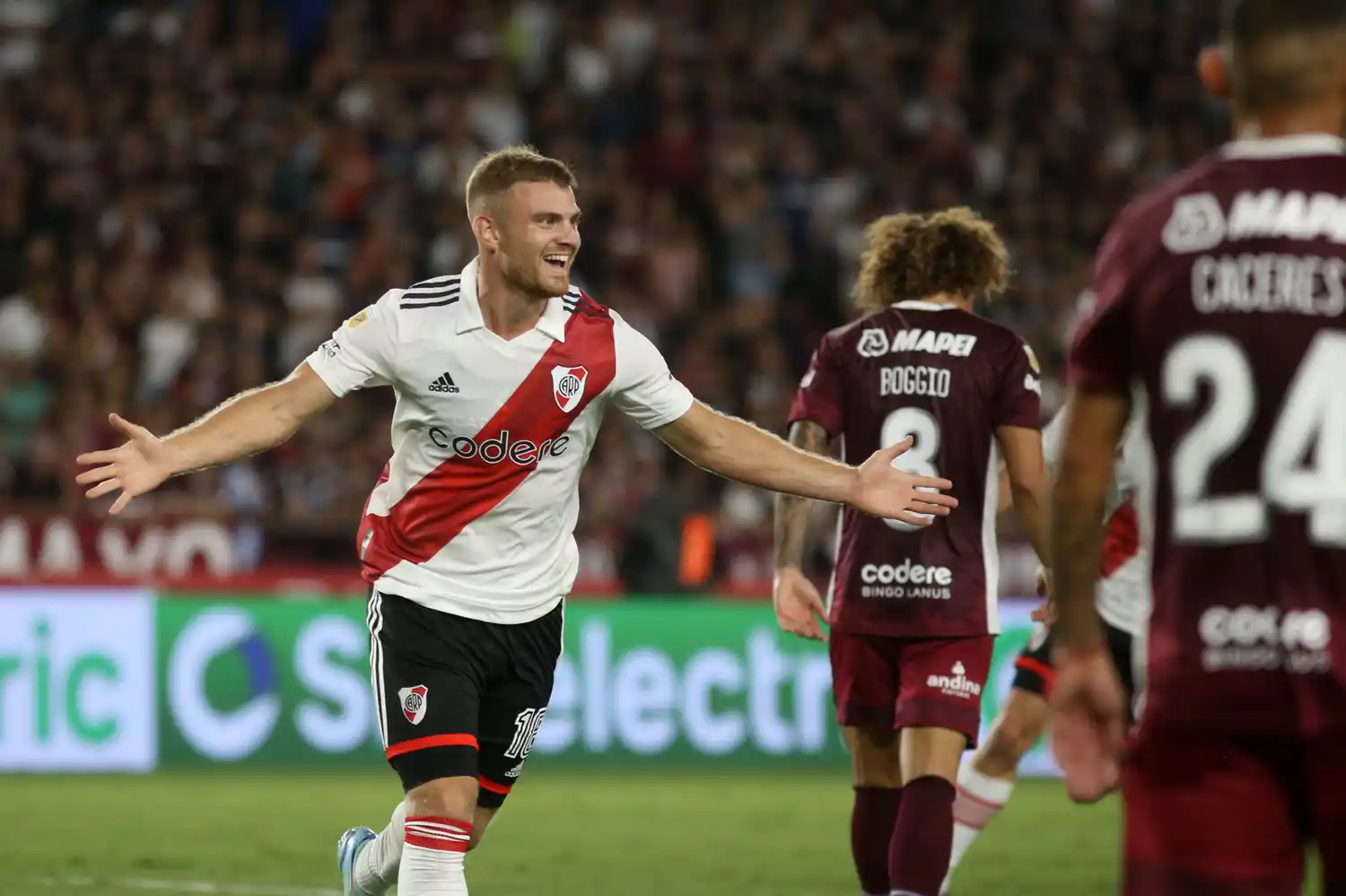 Lucas Beltrán viene mostrando buen rendimiento en el ataque de River.