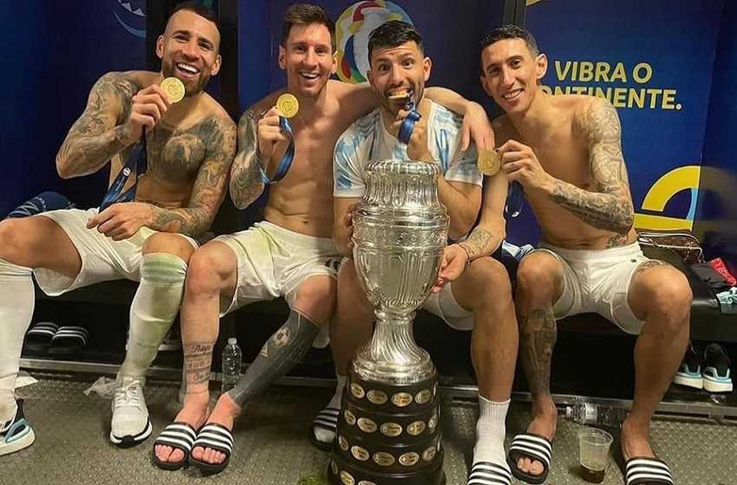 Video: los festejos del plantel argentino en la intimidad del vestuario del Maracaná