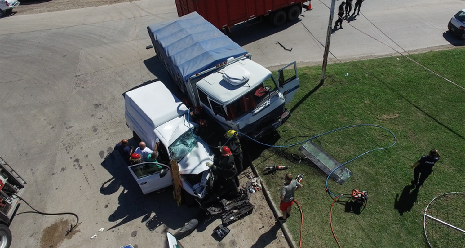 Grave accidente en Crucero General Belgrano y Ruta 1001