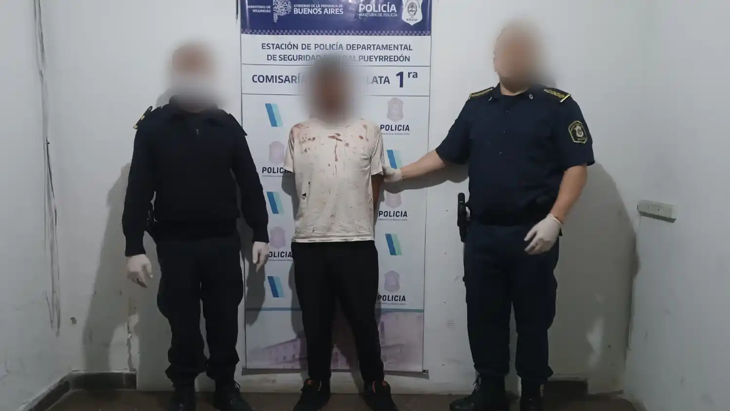 El detenido fue trasladado a la cárcel de Batán.