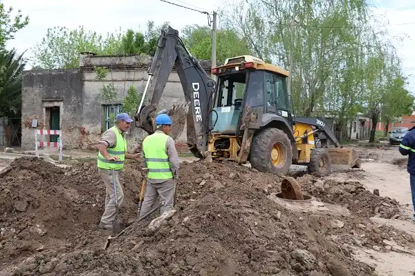 Zona Norte: La Municipalidad avanzó en la obra de saneamiento