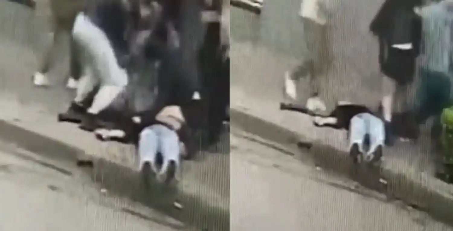 El violento hecho quedó registrado en un video.