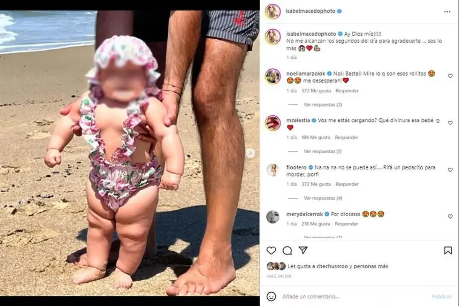 Gordofobia en redes: los agresivos comentarios sobre la bebé de Isabel Macedo