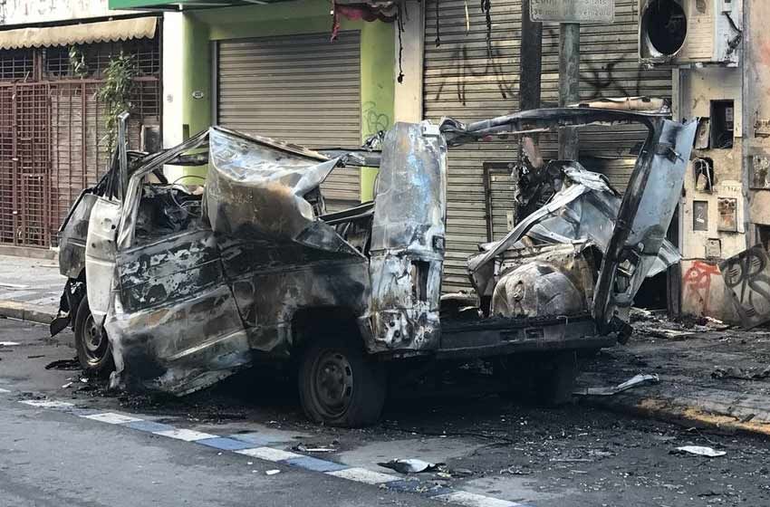 Explotó una camioneta a metros del Congreso