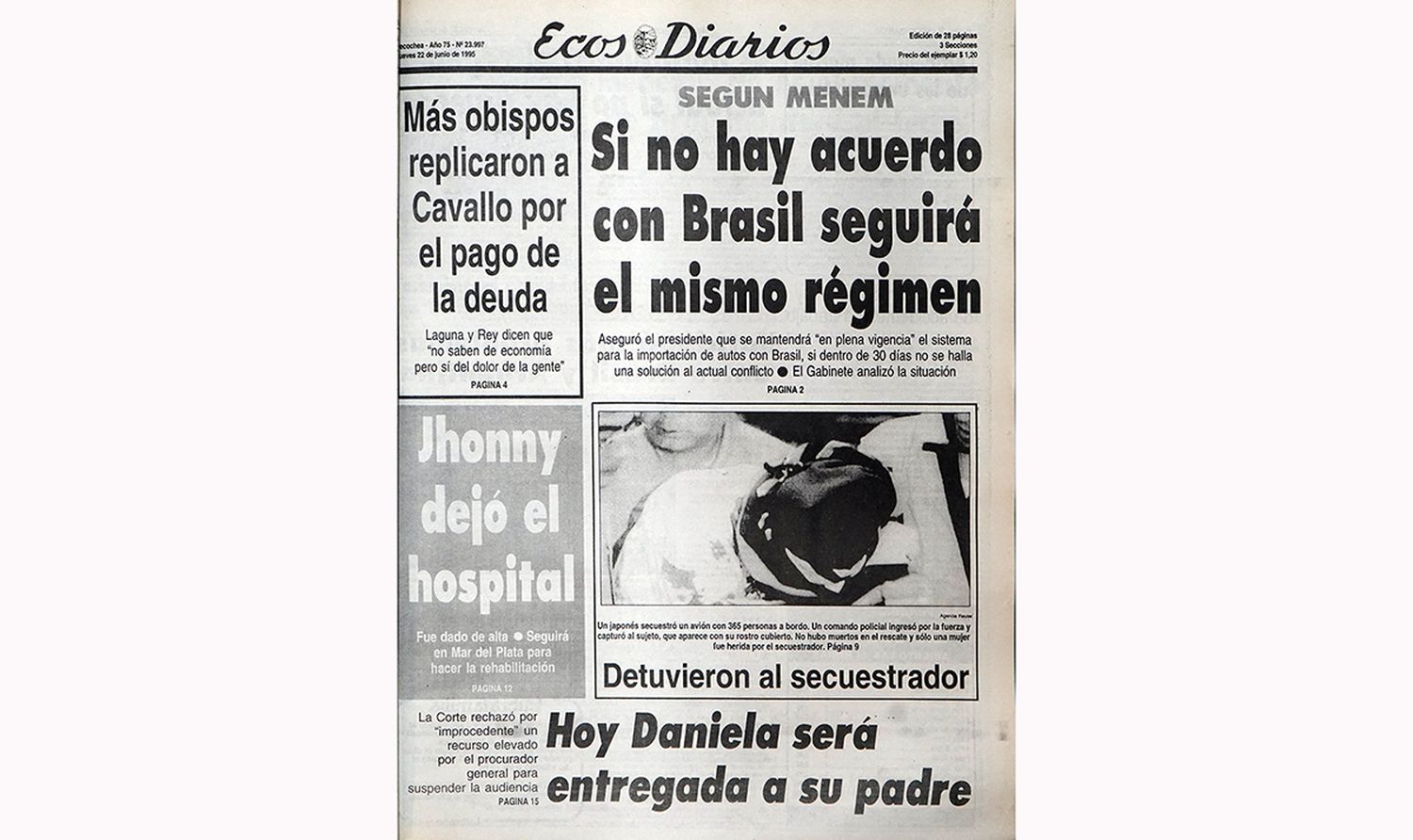 Jueves 22 de junio de 1995