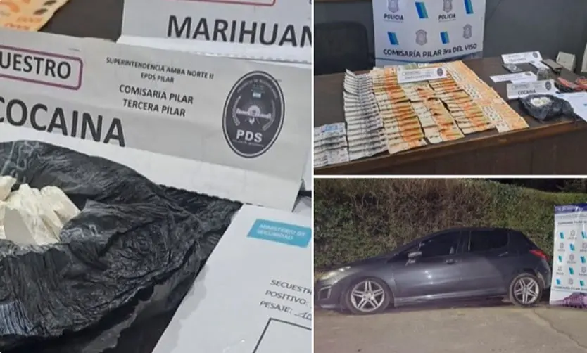 La Policía de Pilar desbarató puntos de venta de droga: tres detenidos