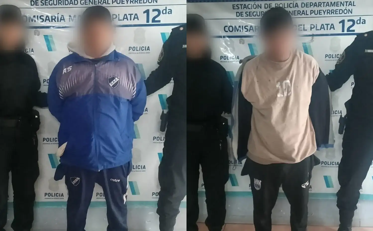 Dos hombres de 32 y 31 años fueron aprehendidos por personal de la Comisaría Decimosegunda y del Comando de Patrullas.