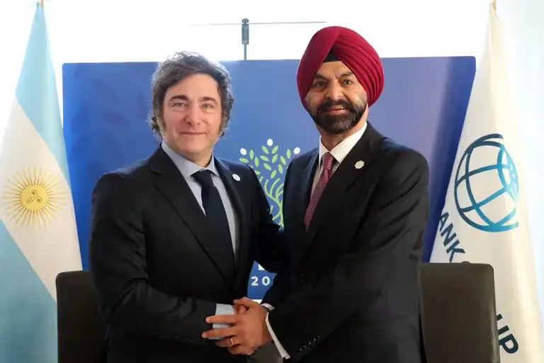 El Presidente con el titular del Banco Mundial
