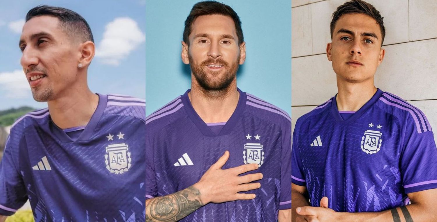 La camiseta que usará la Selección Argentina en la fase de grupos del Mundial Qatar 2022