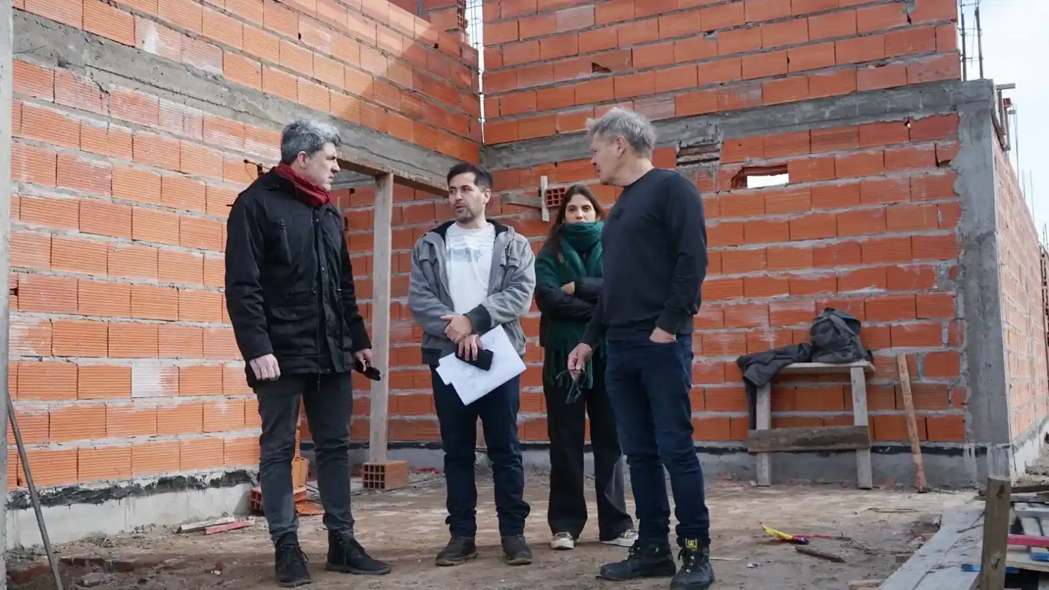 Control. El que realizó Lisando Dones, funcionario municipal, en la obra donde funcionó el balneario del ACA