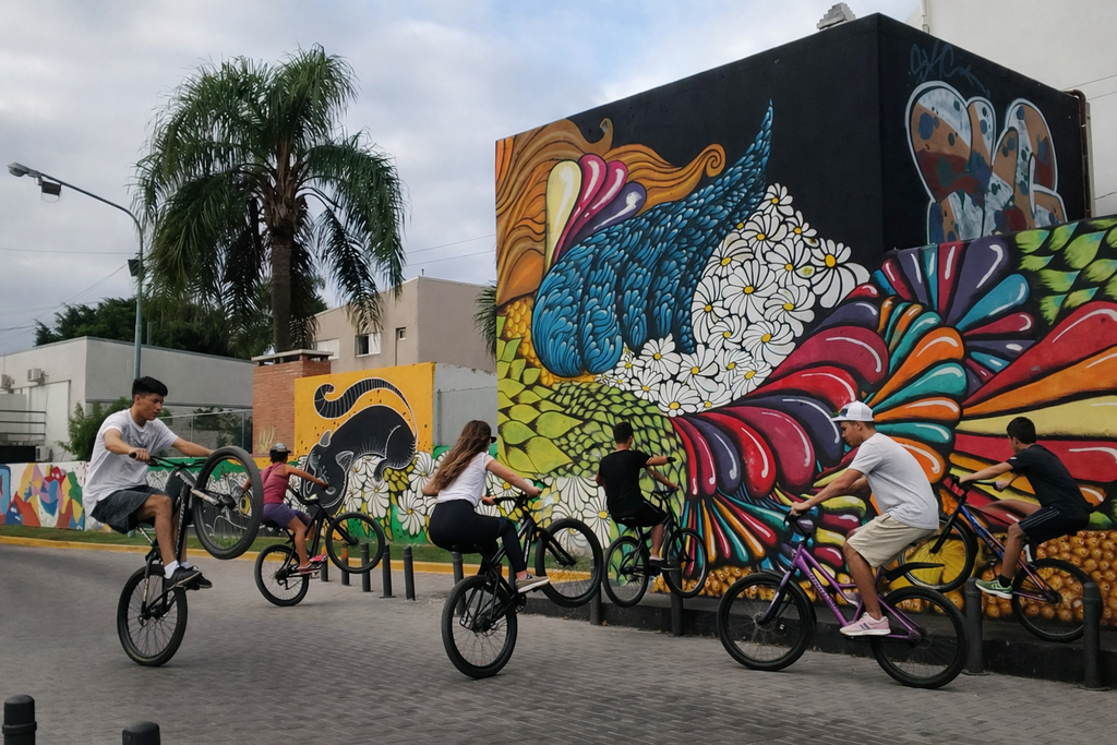 El Paseo de las Artes fue cedido por el municipio para la práctica de Stunt. Foto Ilustrativa