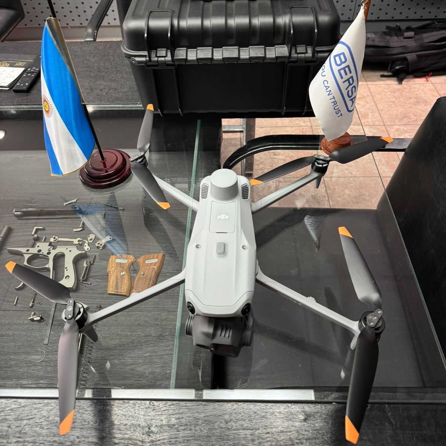 DJI y Bersa unen fuerzas en el mercado argentino de drones. Foto: Bersa.