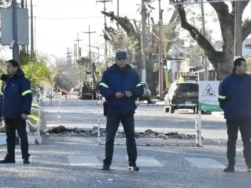 Corte de tránsito en avenida San Lorenzo