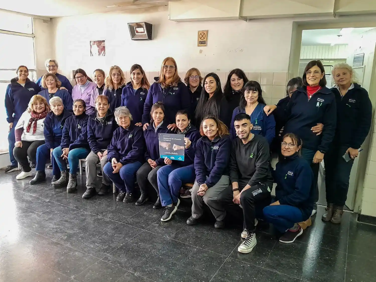 Empleados municipales se sumaron a la campaña.