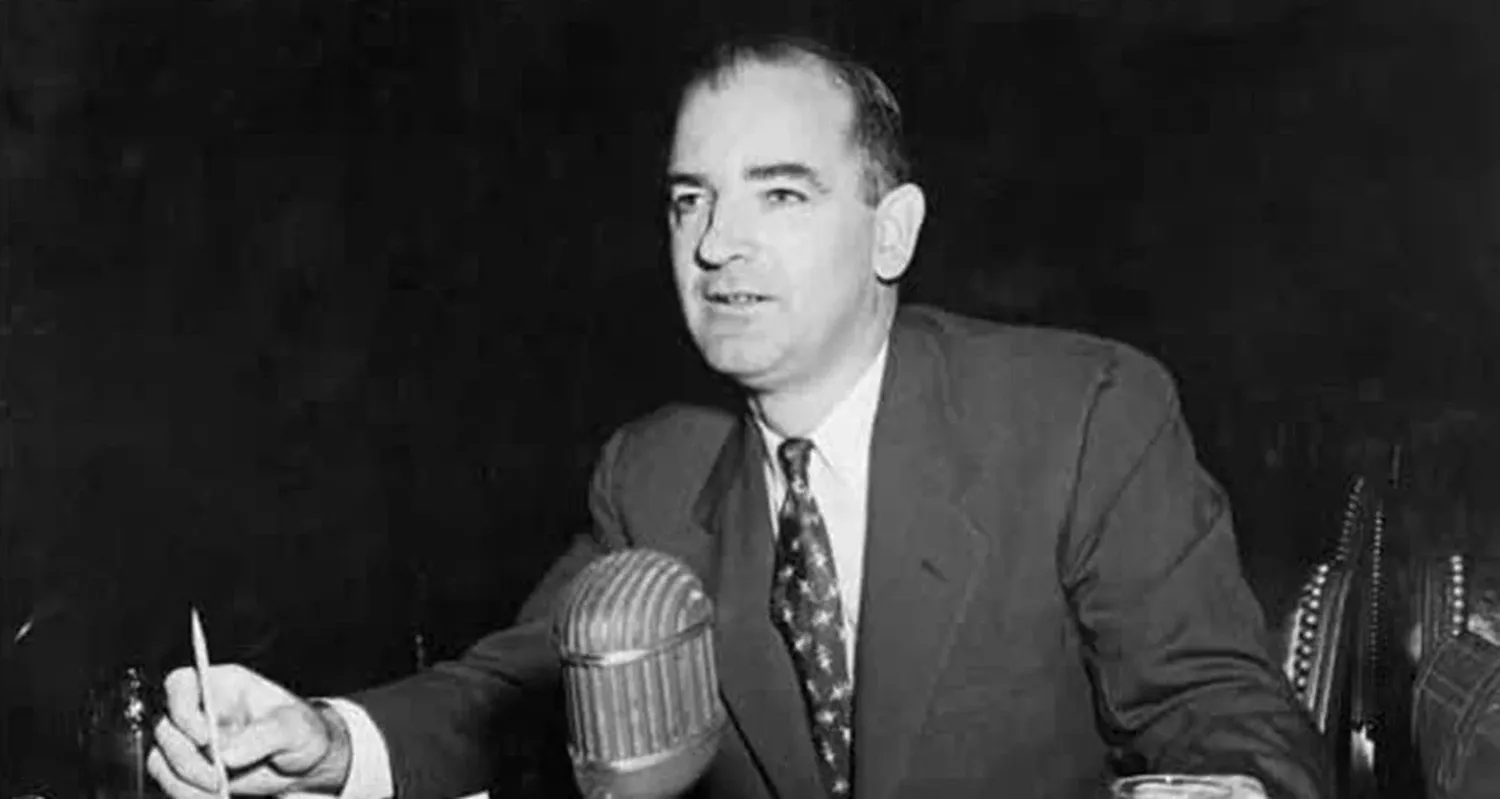 Joseph McCarthy, senador estadounidense entre los años 1947 y 1957. Archivo El Litoral