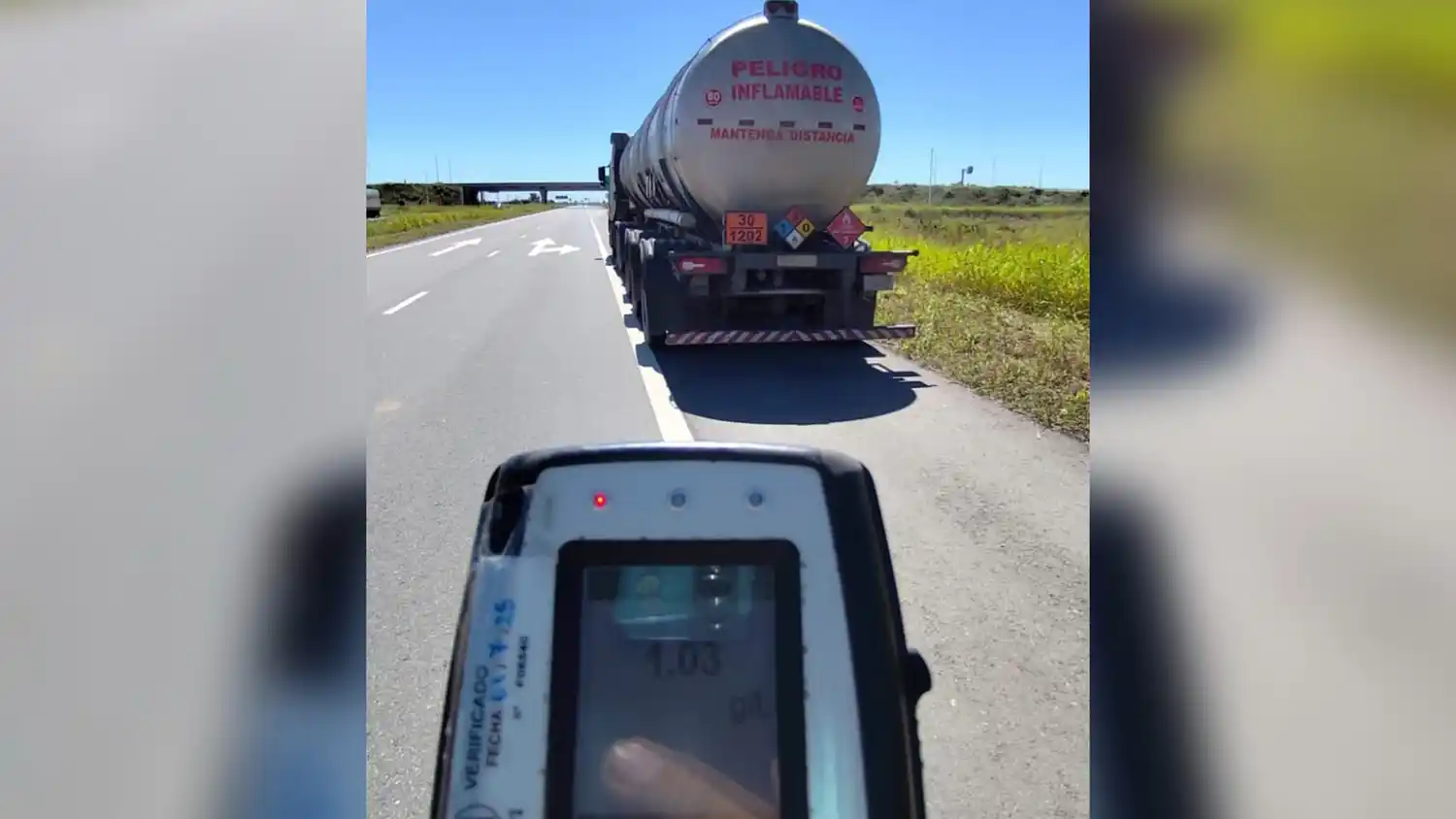 Un camionero dio positivo en un control de alcoholemia durante un control de la APSV