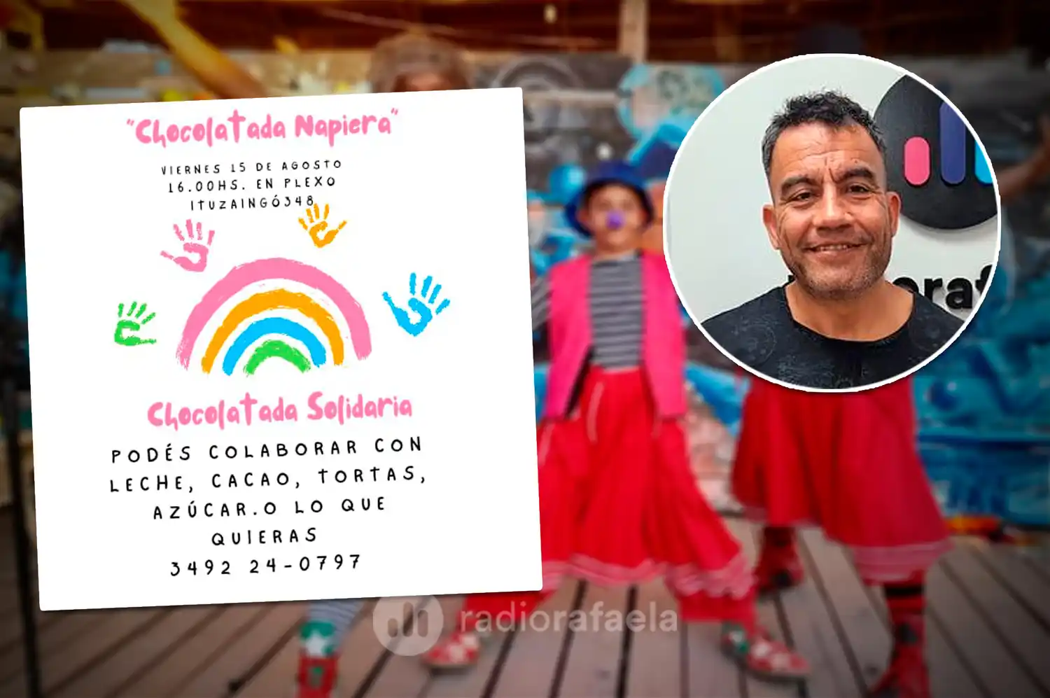 Chocolatada ‘napiera’ y con fin solidario: "Queremos aprovechar esto para jugar, encontrarnos, compartir y ayudarnos"