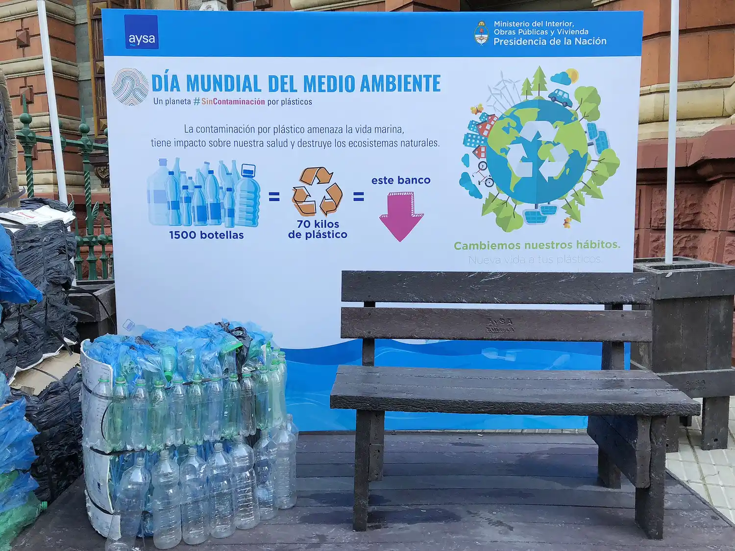 #DiaMundialDelMedioAmbiente AySA comprometida con la reducción del uso de plásticos